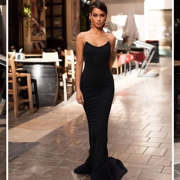 Alamour Gulsina Black Gown